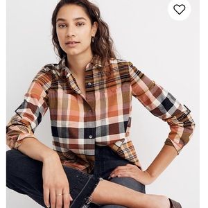 Madewell classic ex-boyfriend shirt seconda plaid